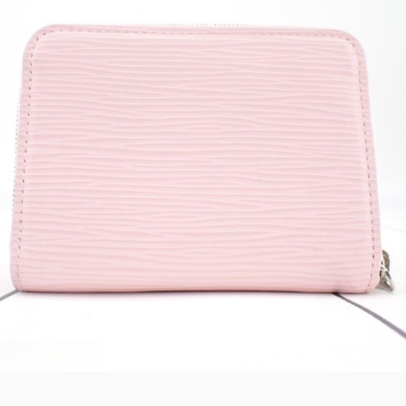Authentic Louis Vuitton Pink Epi Compact Zip Around Zippy Coin/Card Wallet - Picture 2 of 9